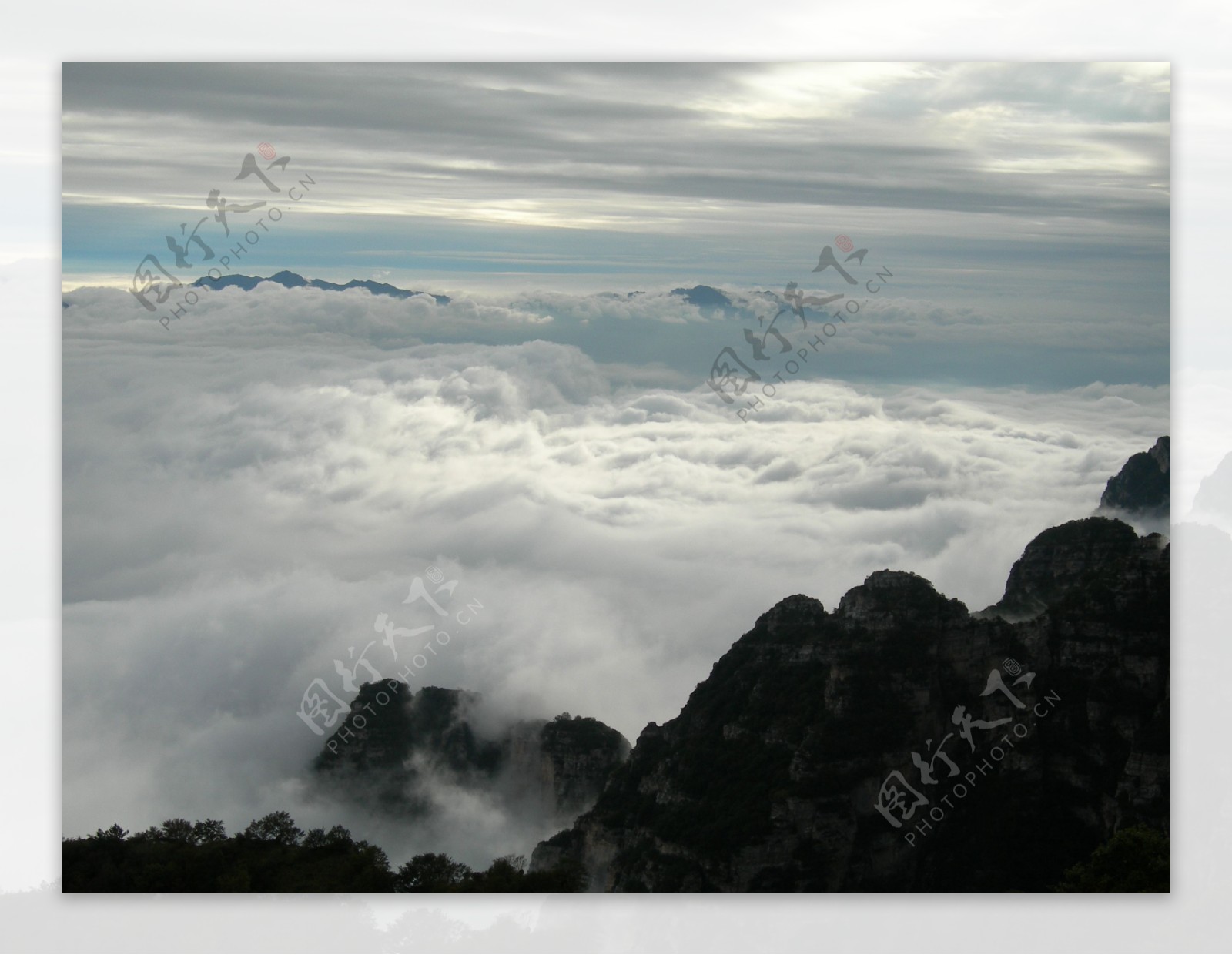 白石山云海图片