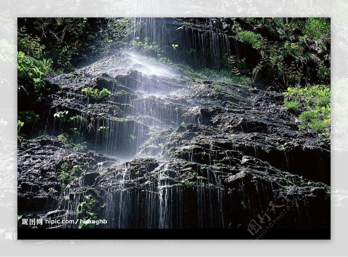 高清风景照清溪自然43瀑布图片
