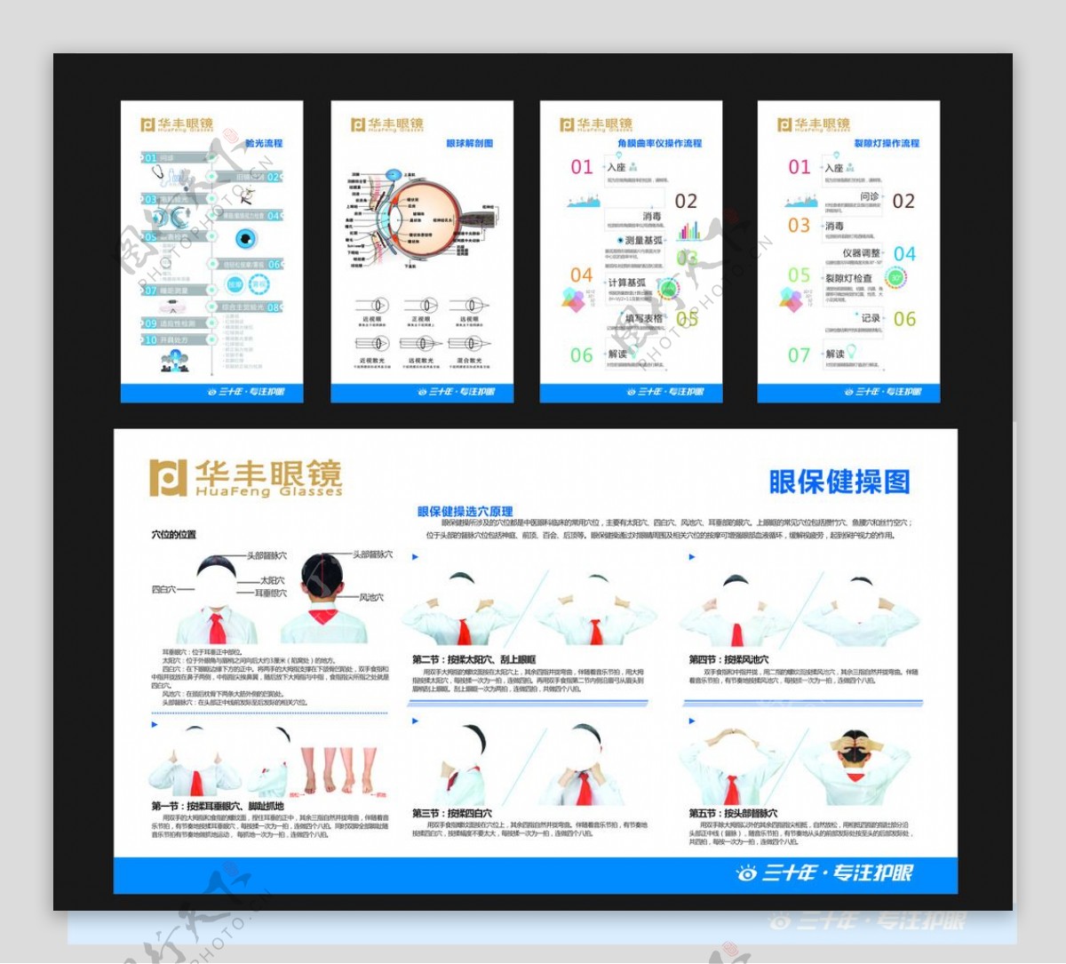 科学验光海报图片