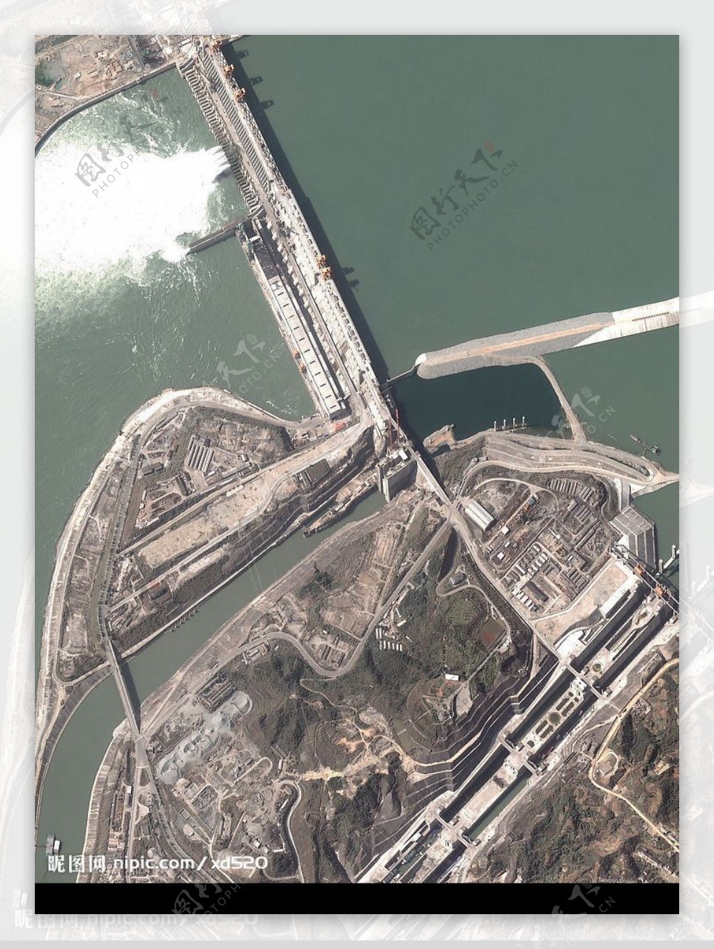 三峡大坝高清俯瞰图片