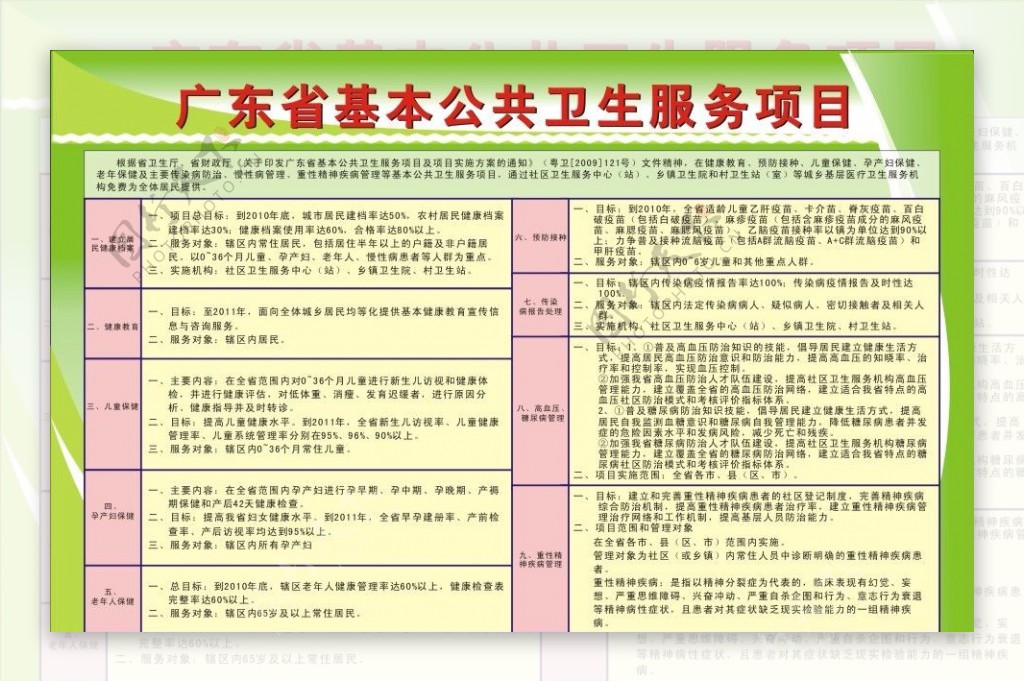 广东省基本公共卫生服务项目图片