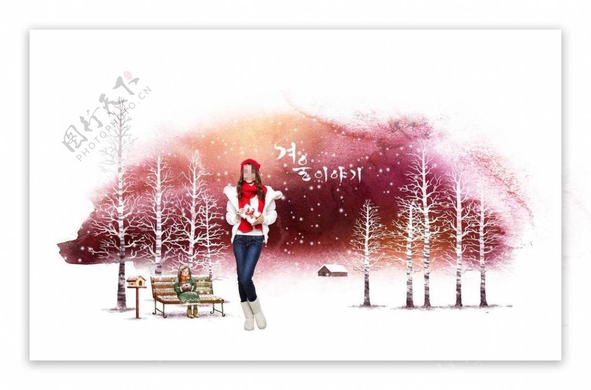 冬季美女图片素材-编号08213976-图行天下