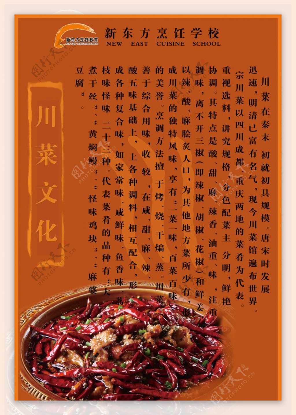 川菜文化展板素材图片