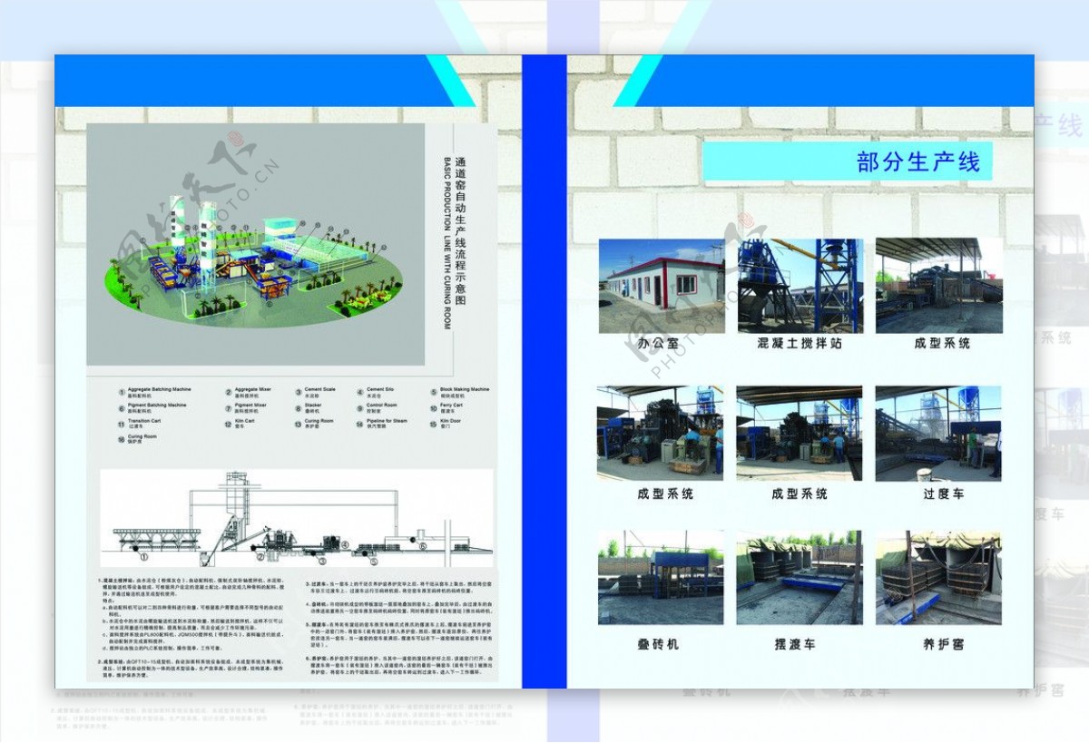 部分生产线流程示意图图片