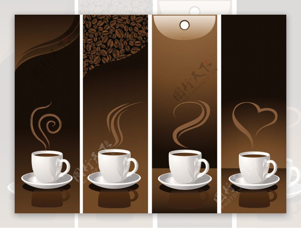 咖啡bnner主题矢量素材图片