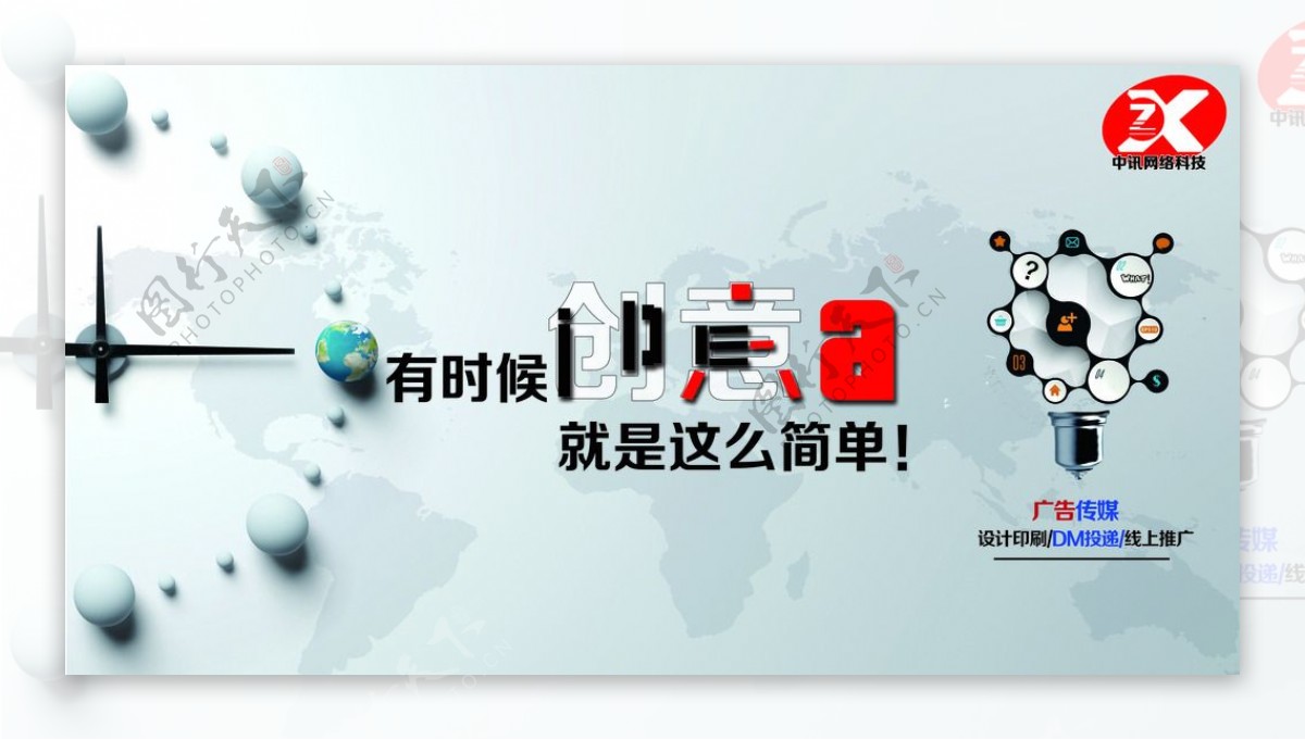 中讯科技网页宣传海报图片