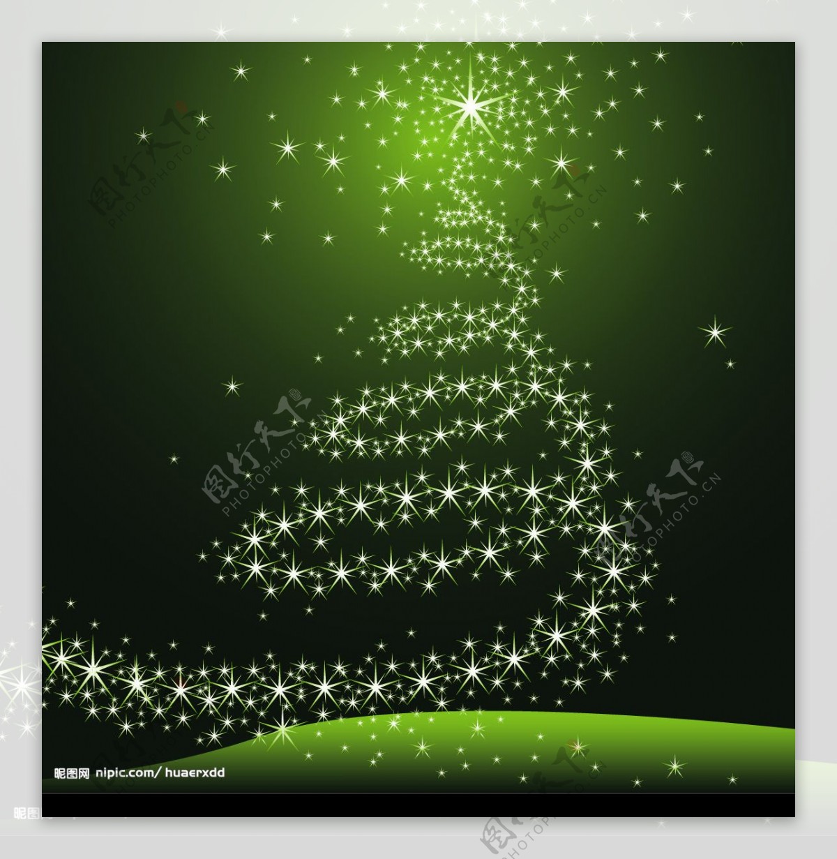 星光圣诞树图片