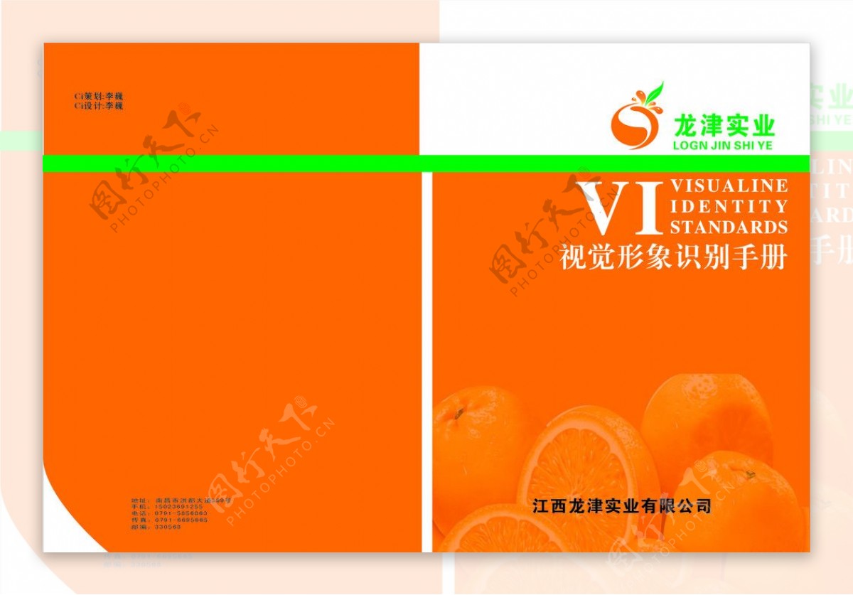 龙津实业有限公司VI手册封面图片