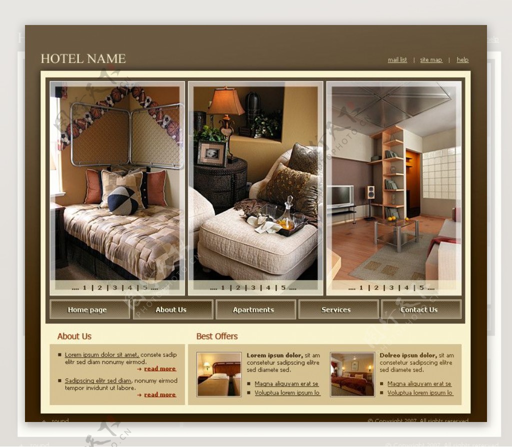 欧美酒店网站图片