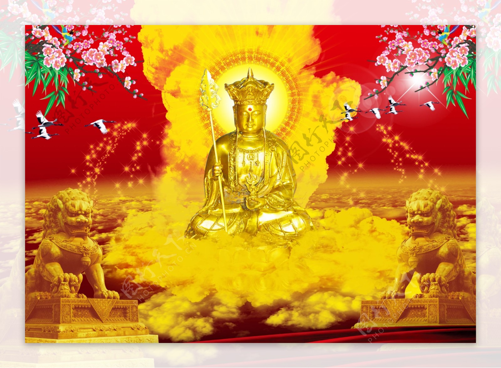 金身地藏菩萨坐像图片