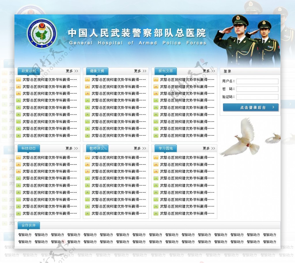 武警总医院方案2首页设计图片