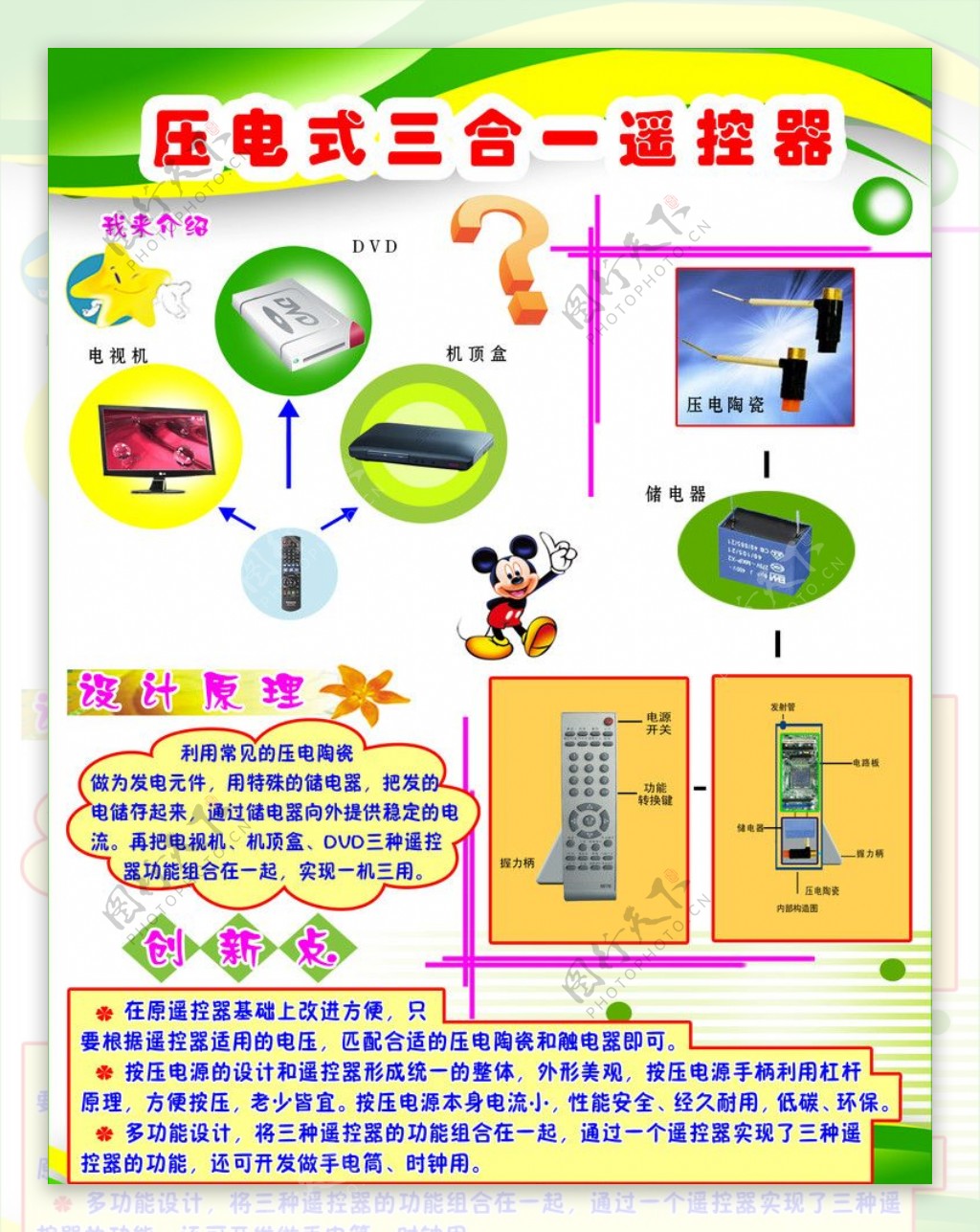 遥控器宣传彩页图片