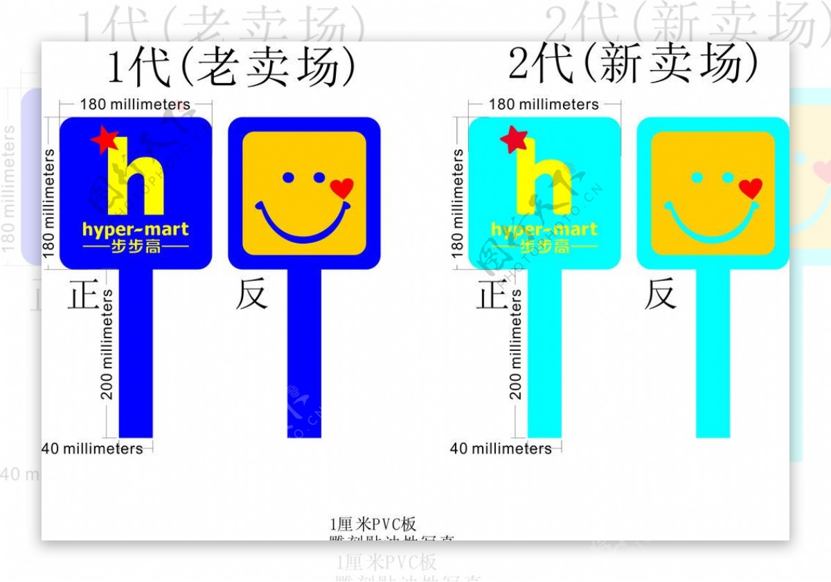 步步高超市笑脸牌图片