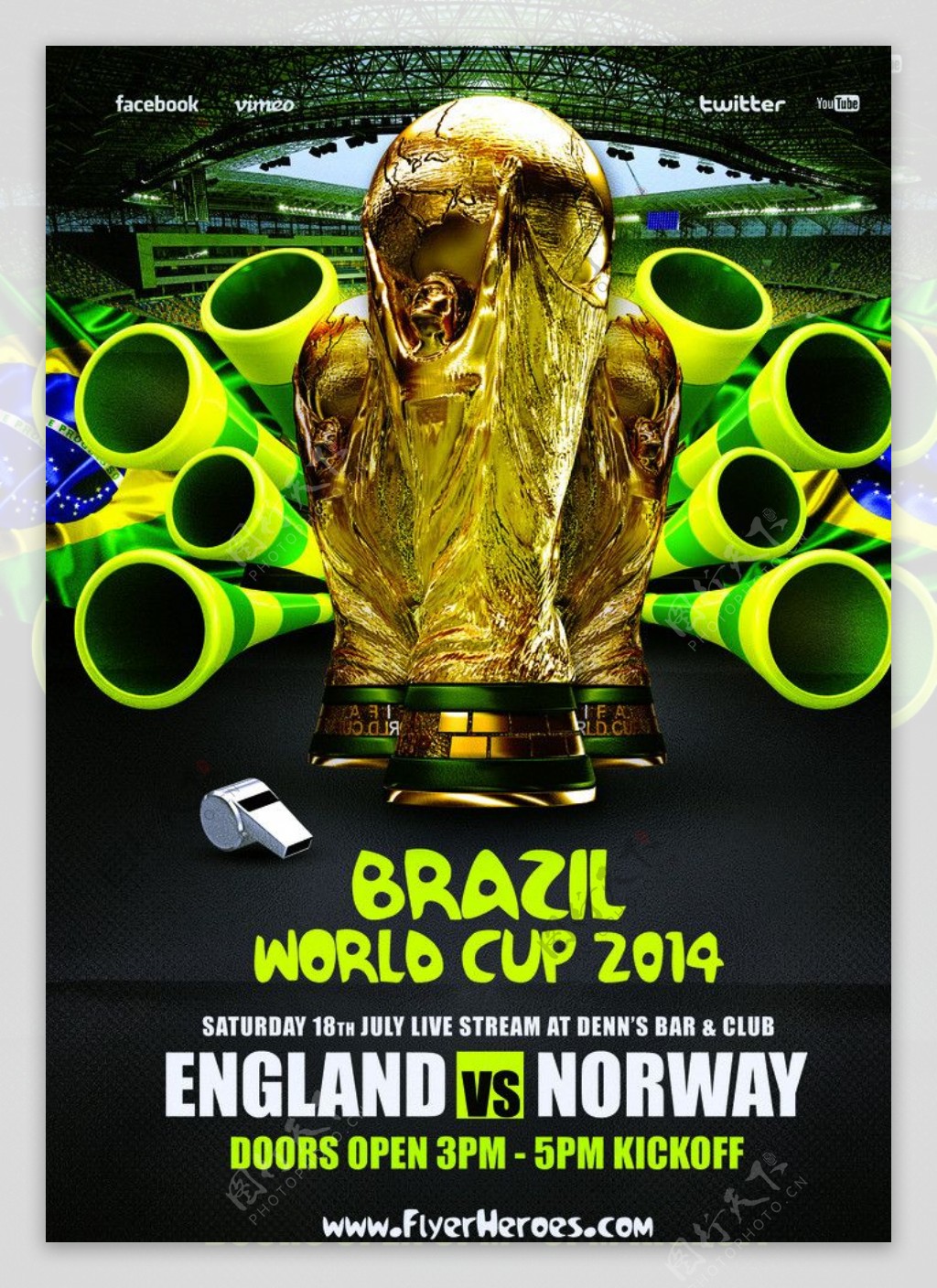 巴西世界杯冠军海报图片