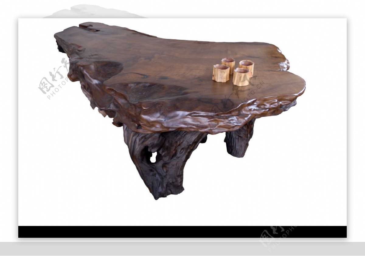 木雕茶桌图片
