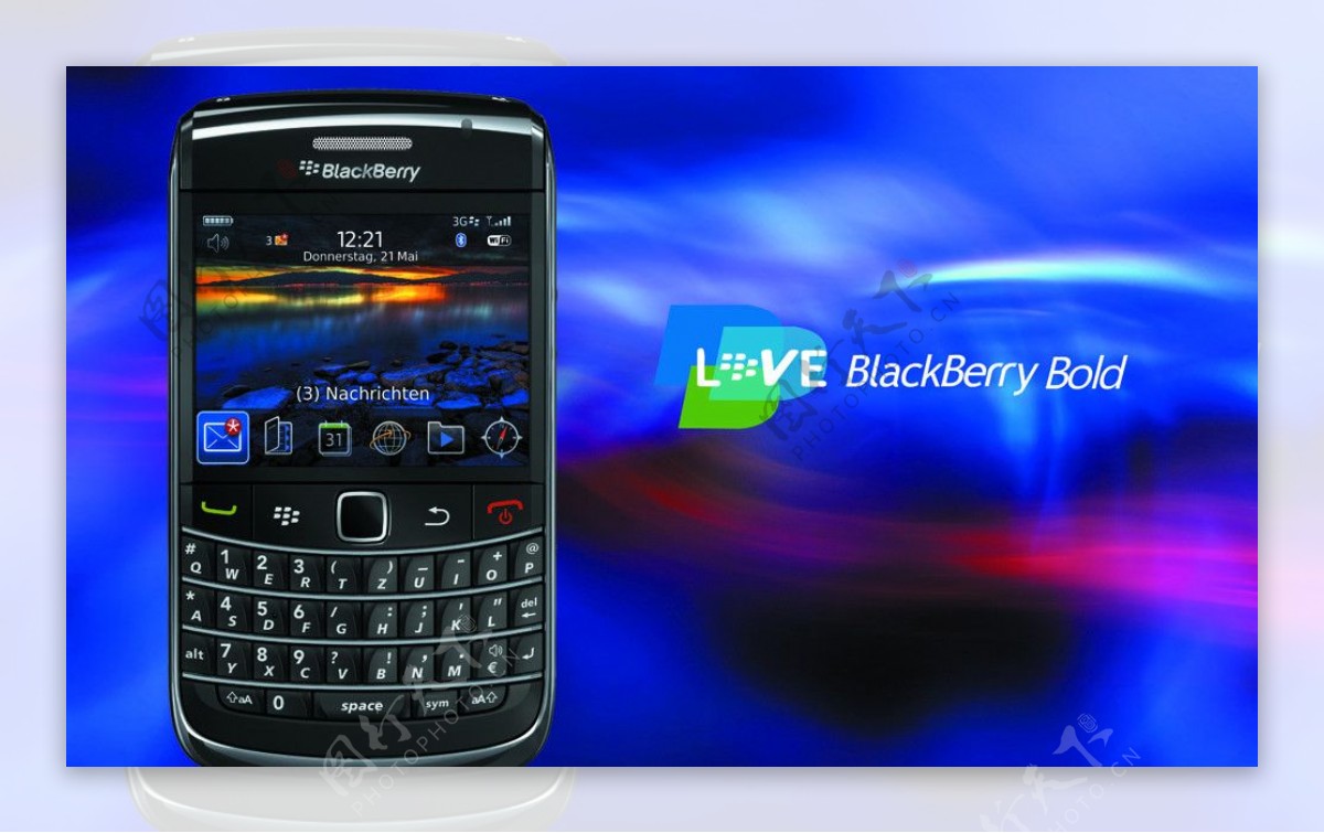 黑莓9700bold手机图片