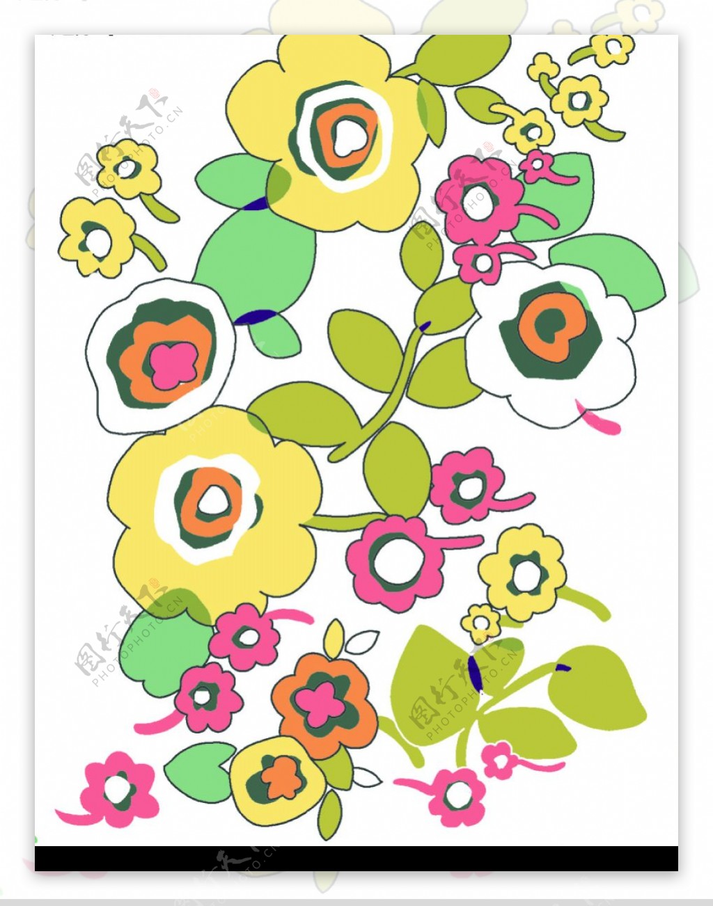 韩国花朵PSD素材图片