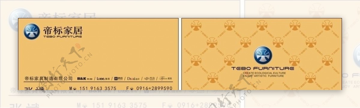 帝标家居名片LOGO图片