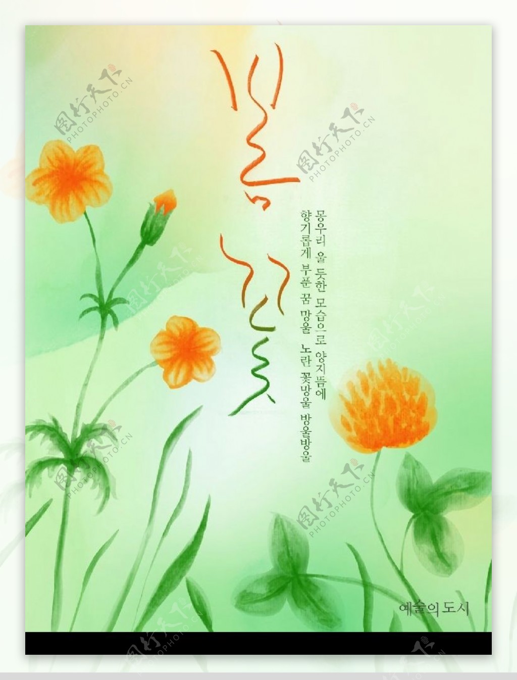 韩国花纹图片