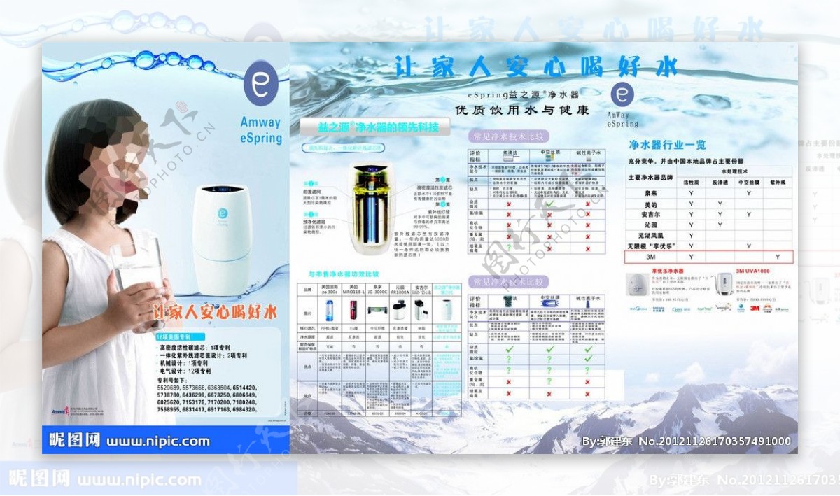 益之源纯净水海报图片