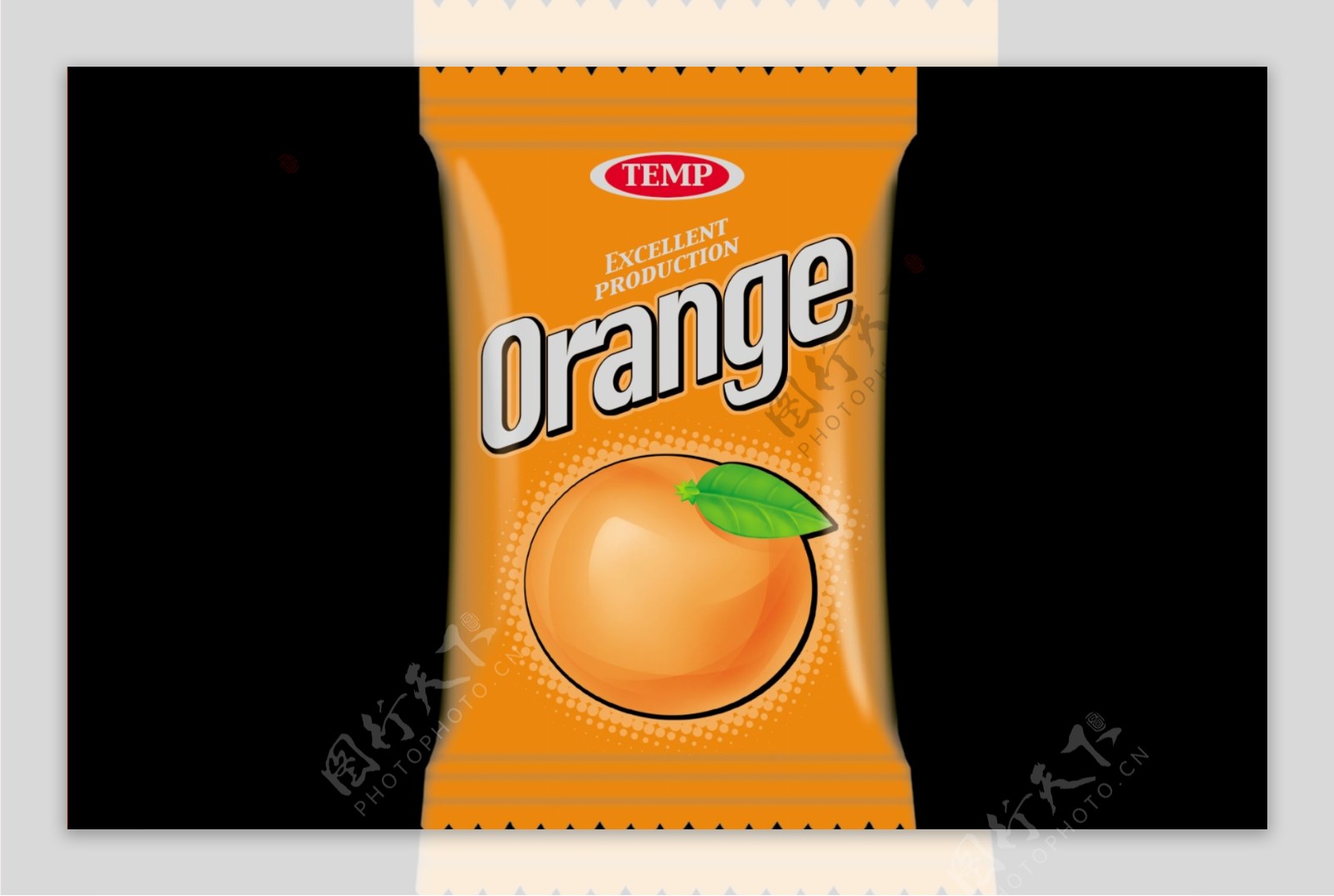 TEMP糖果包装设计苹果口味桃子口味橙子口味图片