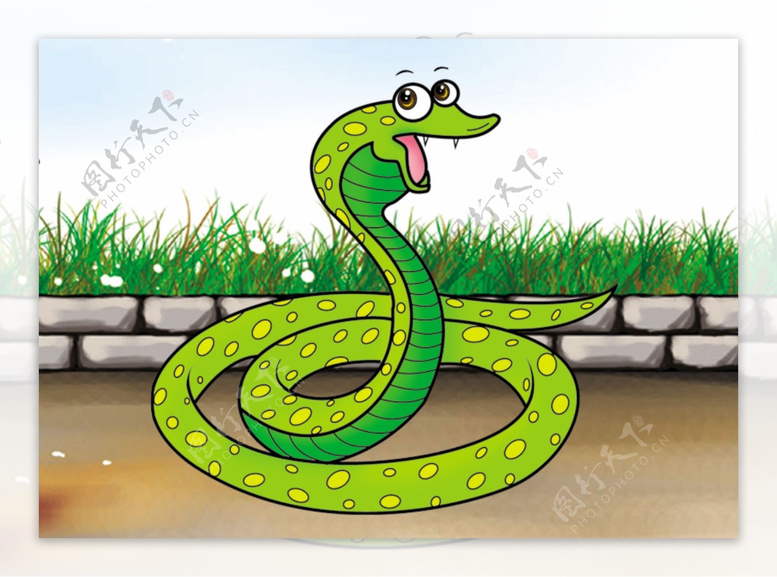卡通十二生肖蛇图片
