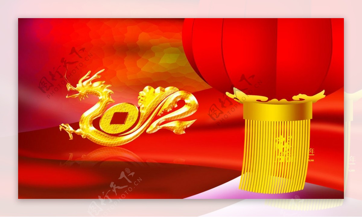 2012年龙年春节海报设计图片