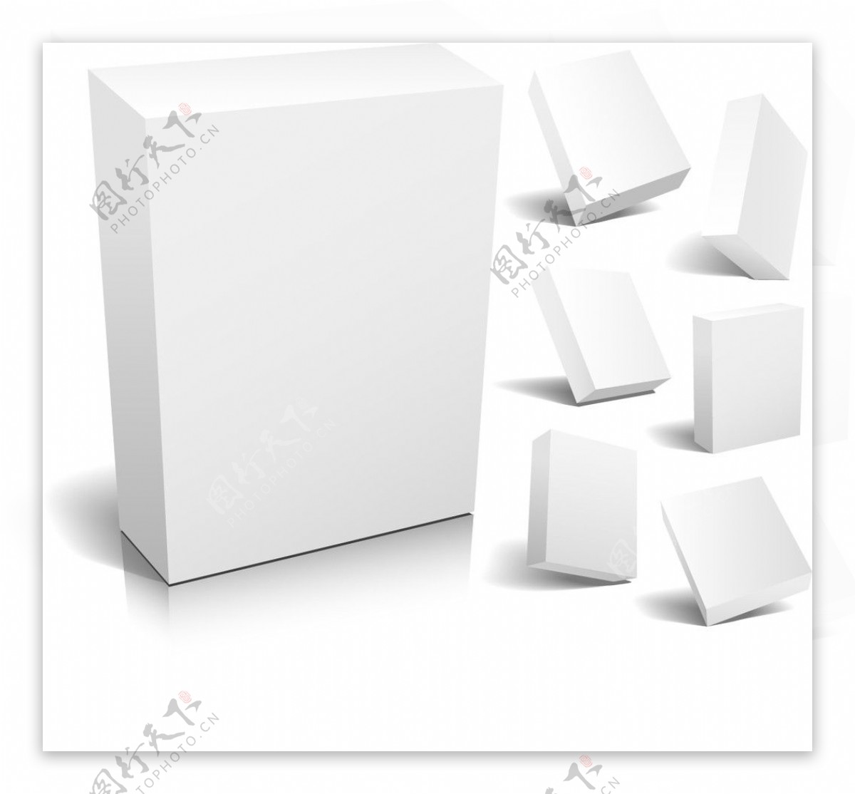 空白纸箱纸盒图片