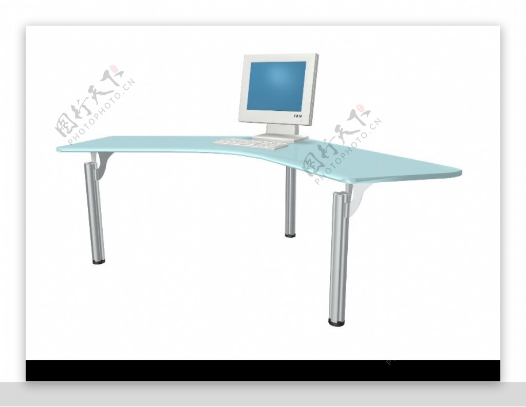 办公桌模型0011