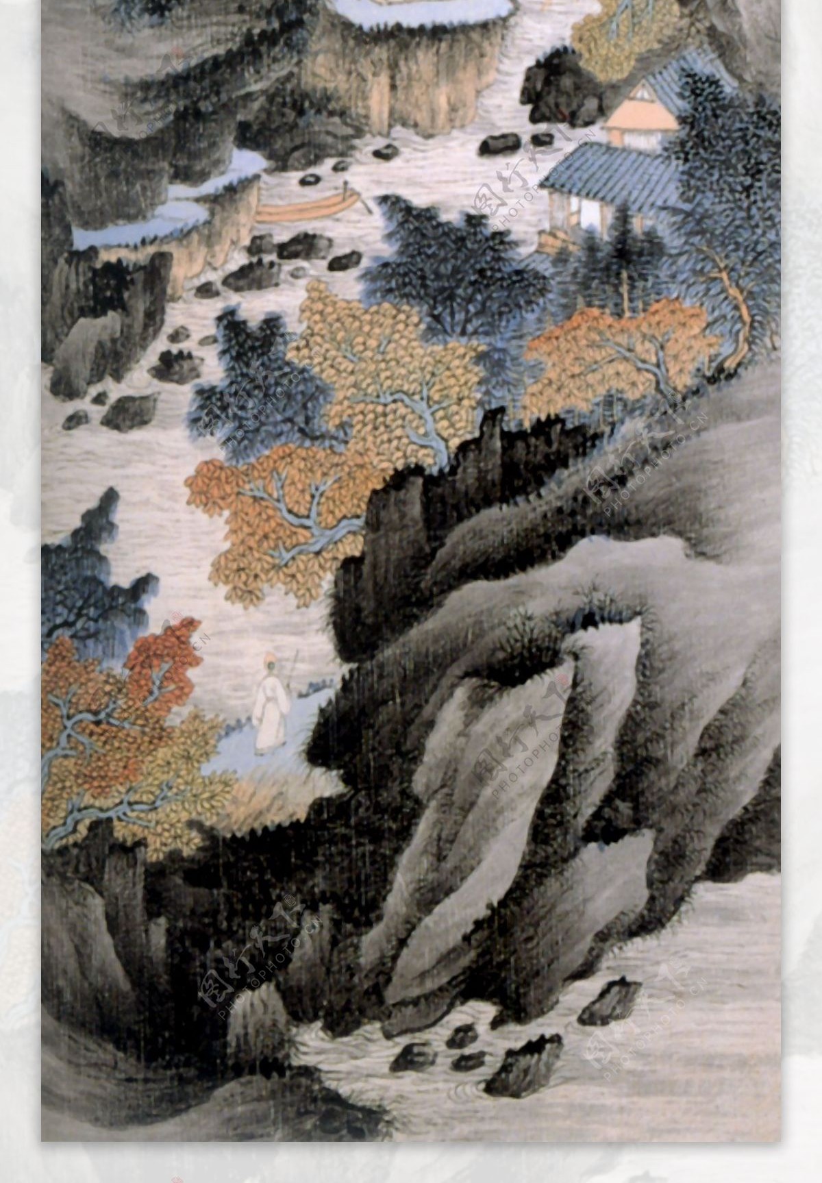 山水水墨画