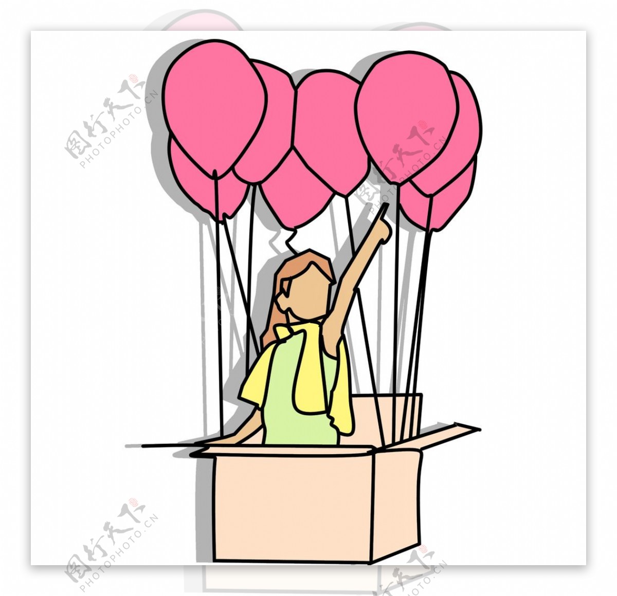 儿童节气球卡通