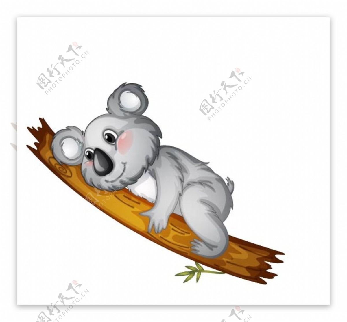 卡通母子考拉熊插画矢量图片素材-编号03861665-图行天下