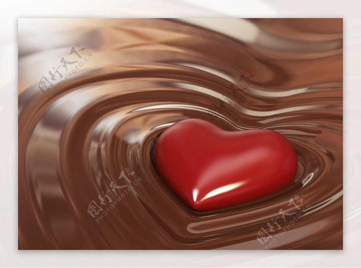巧克力上的红心