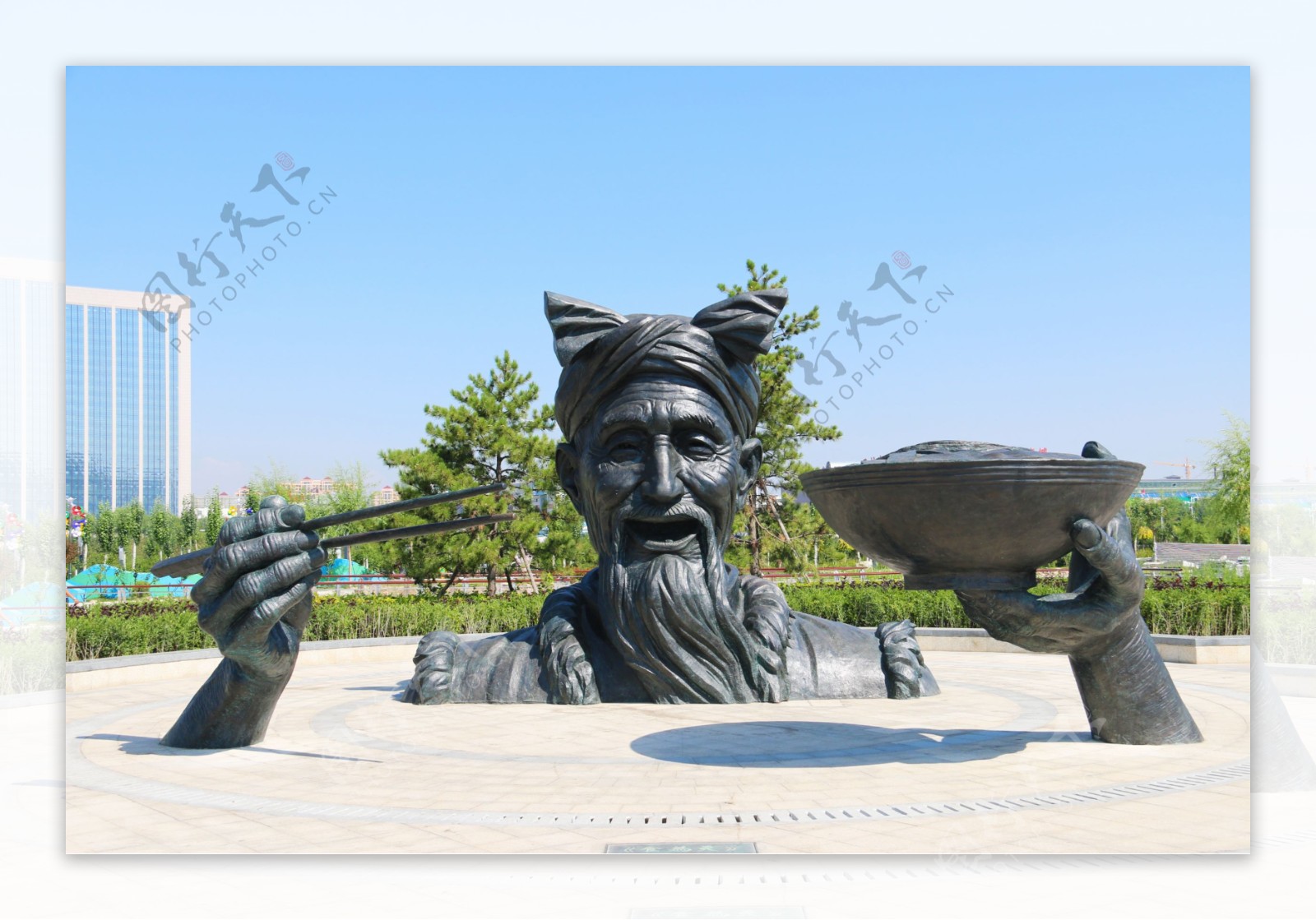 榆林沙河公园雕像