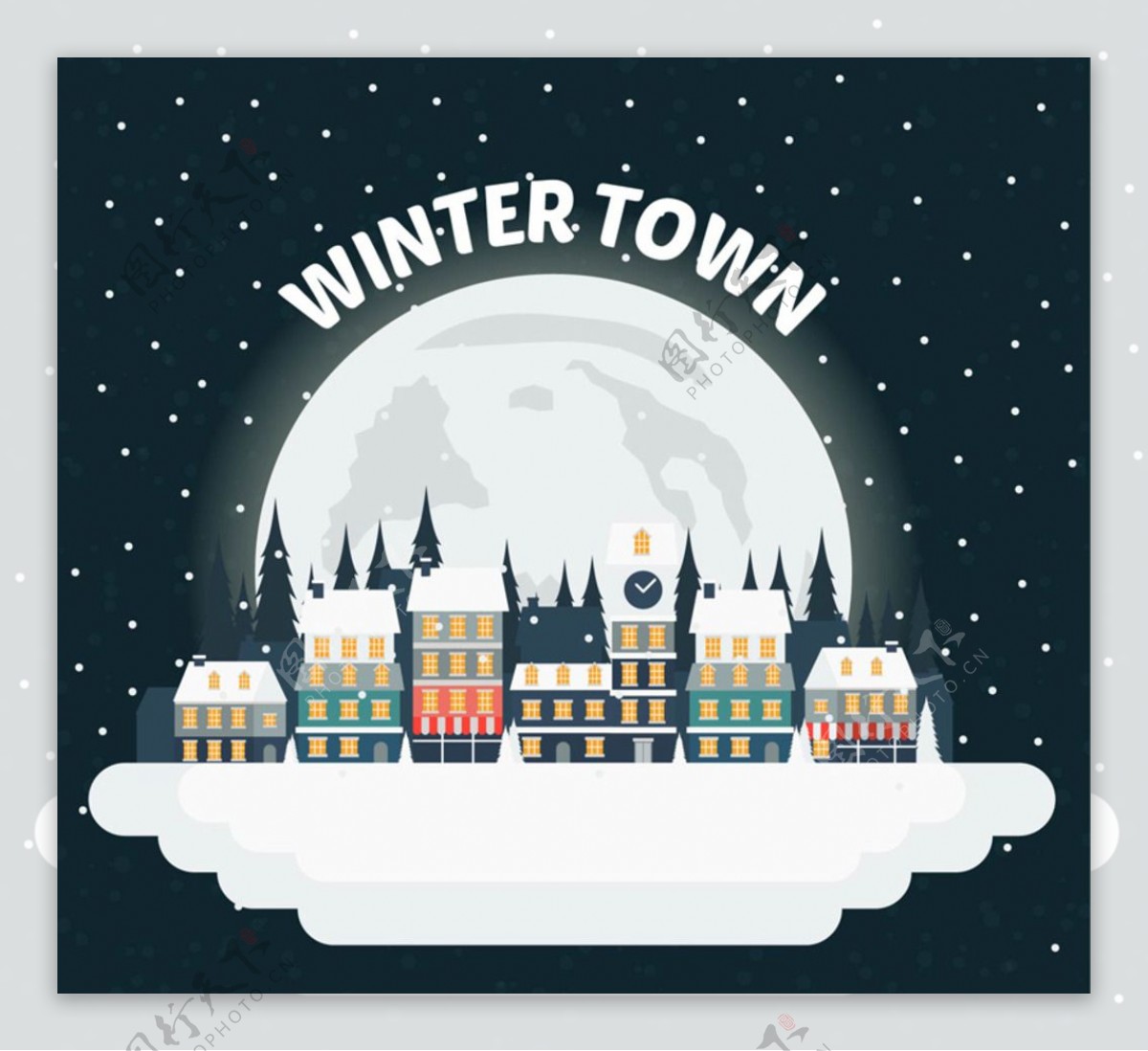 冬季城镇