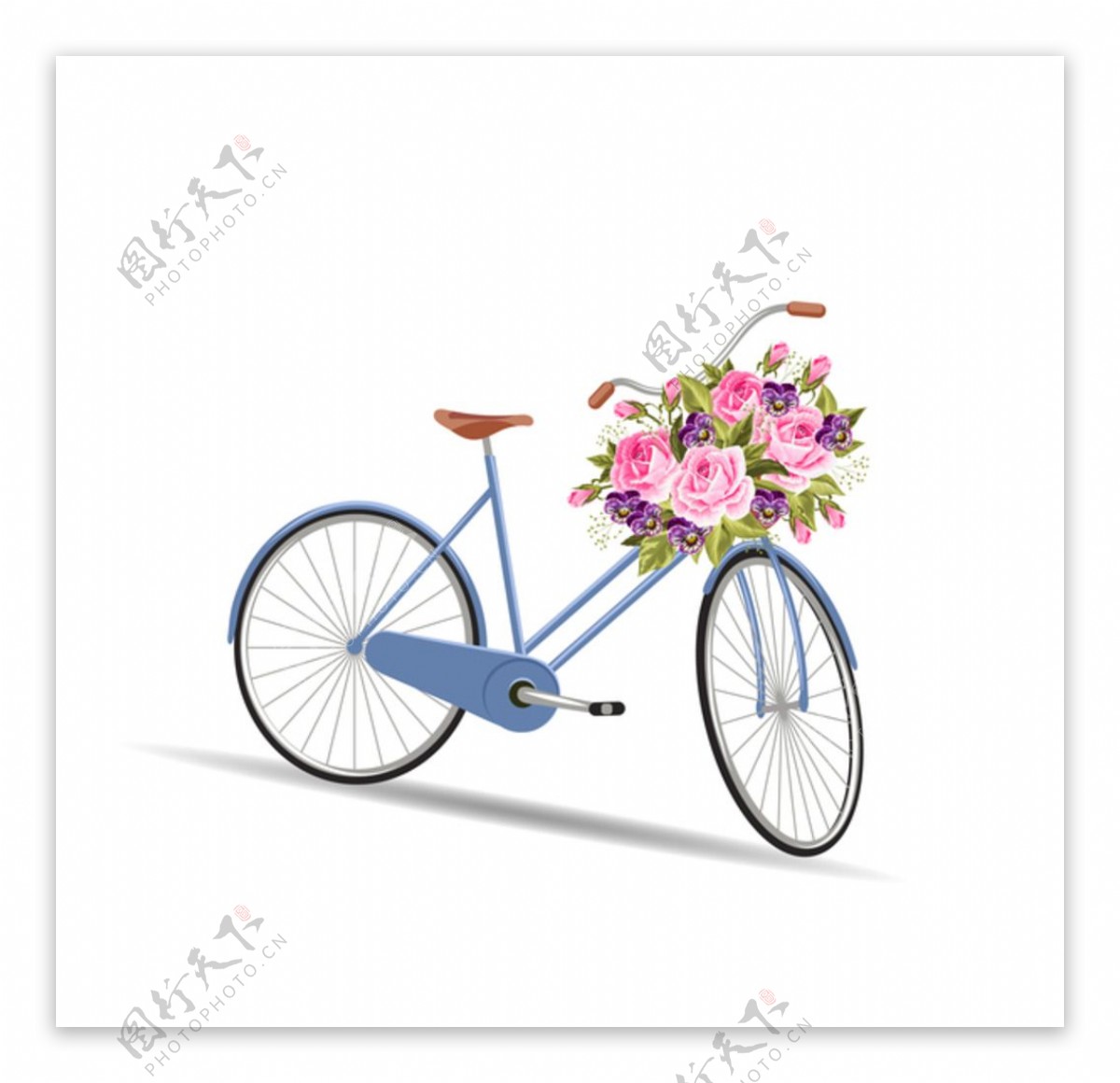 花卉自行车