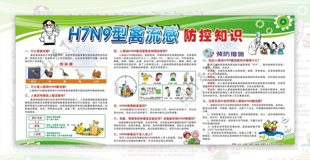 H7N9禽流感防控知识宣传