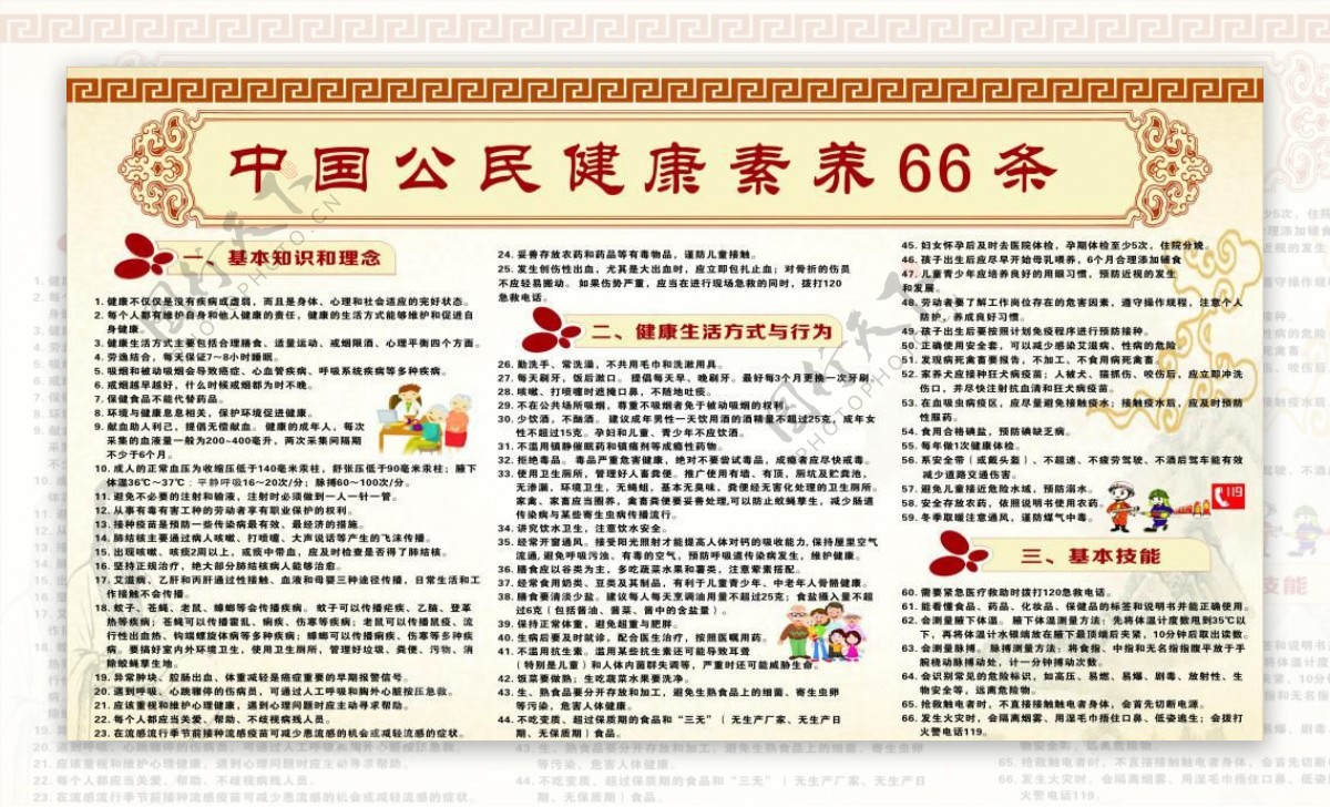 中国公民素养66条宣传活动模板