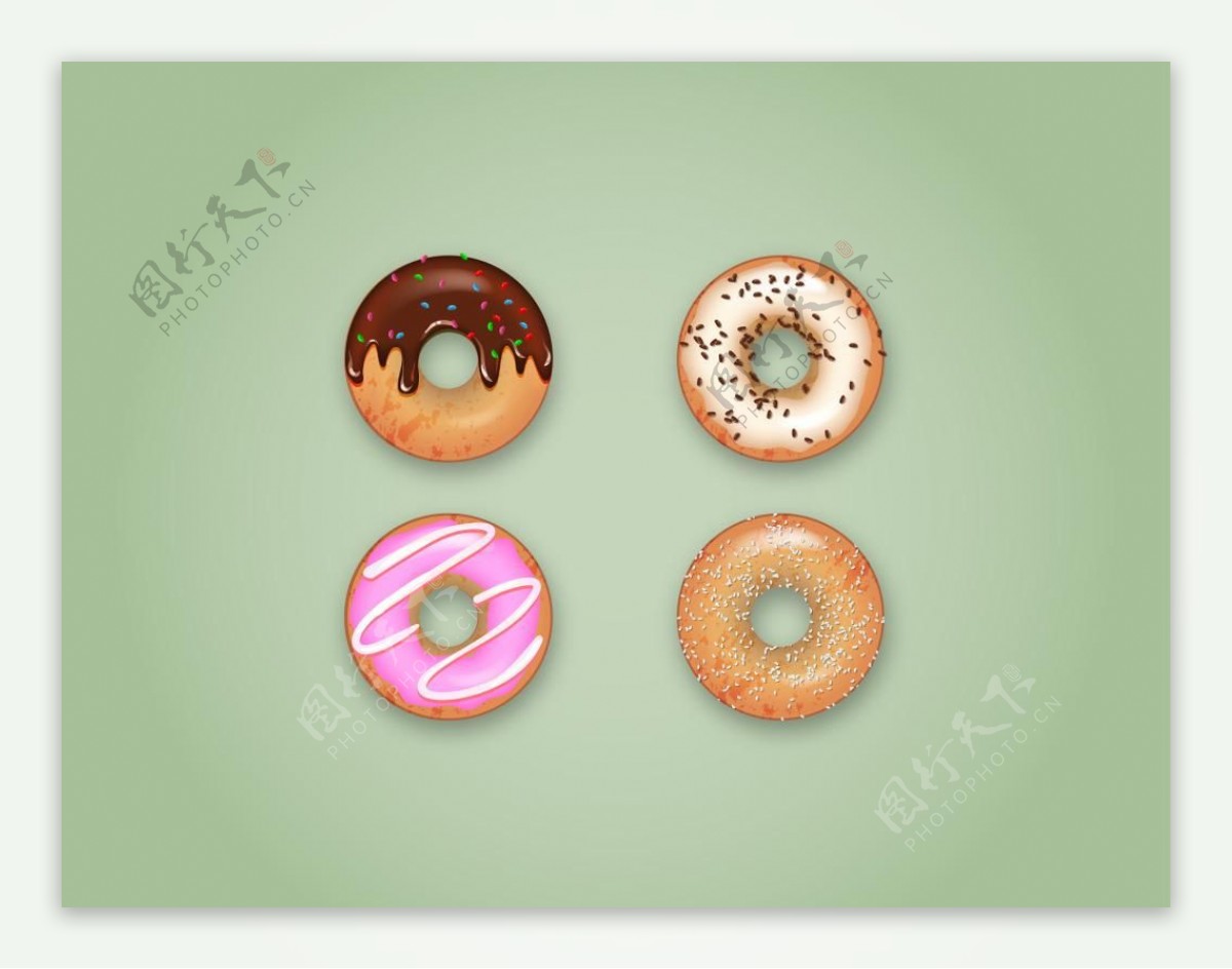 甜甜圈宣传活动模板源文件设计