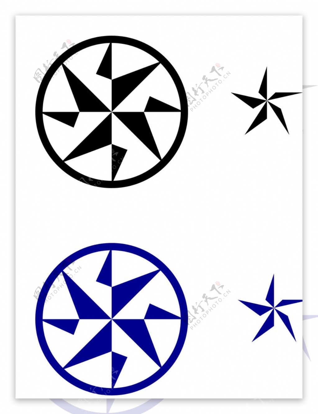 立体星星logo