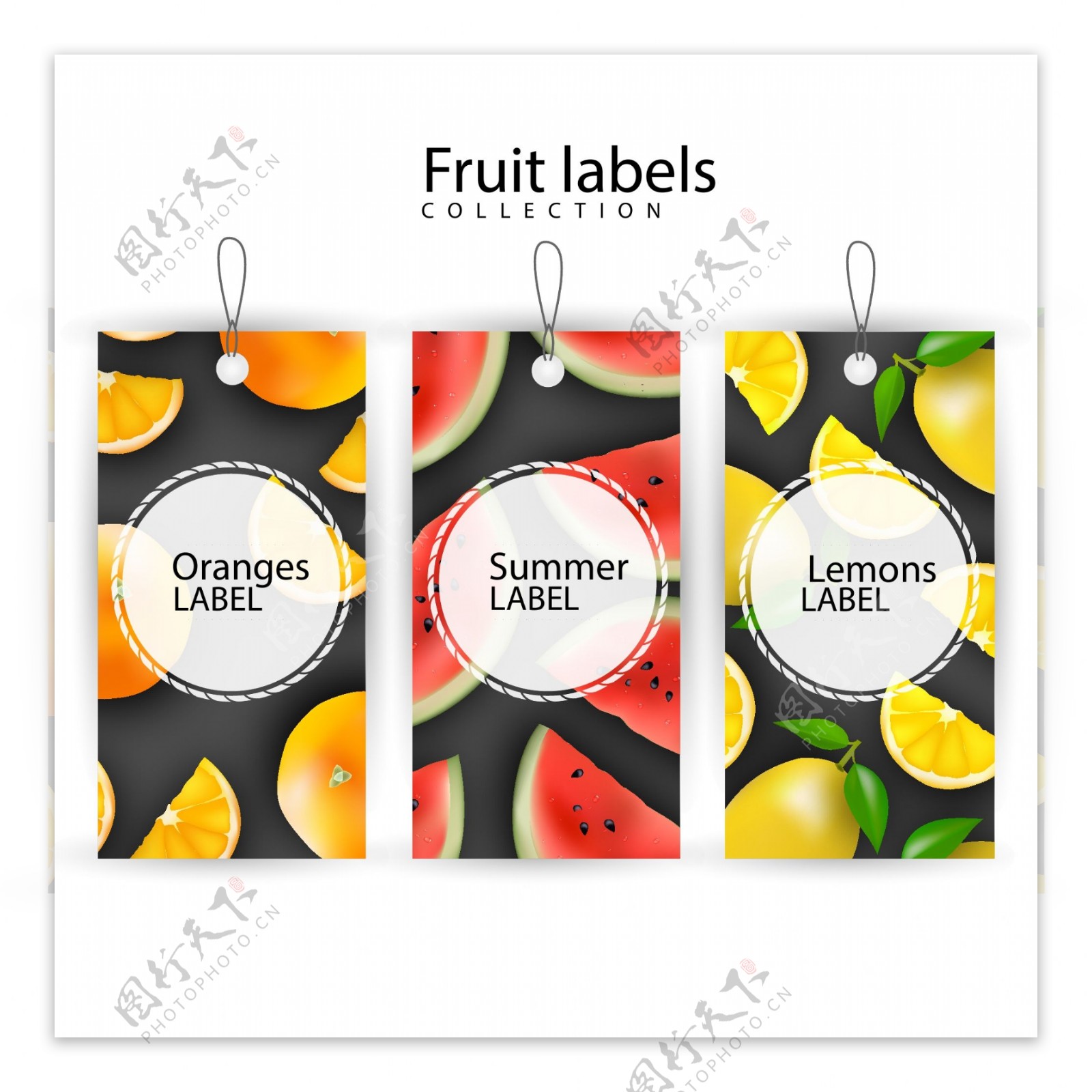 水果标签集合