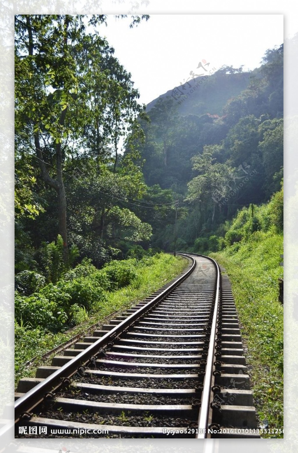 风景如画的铁路线