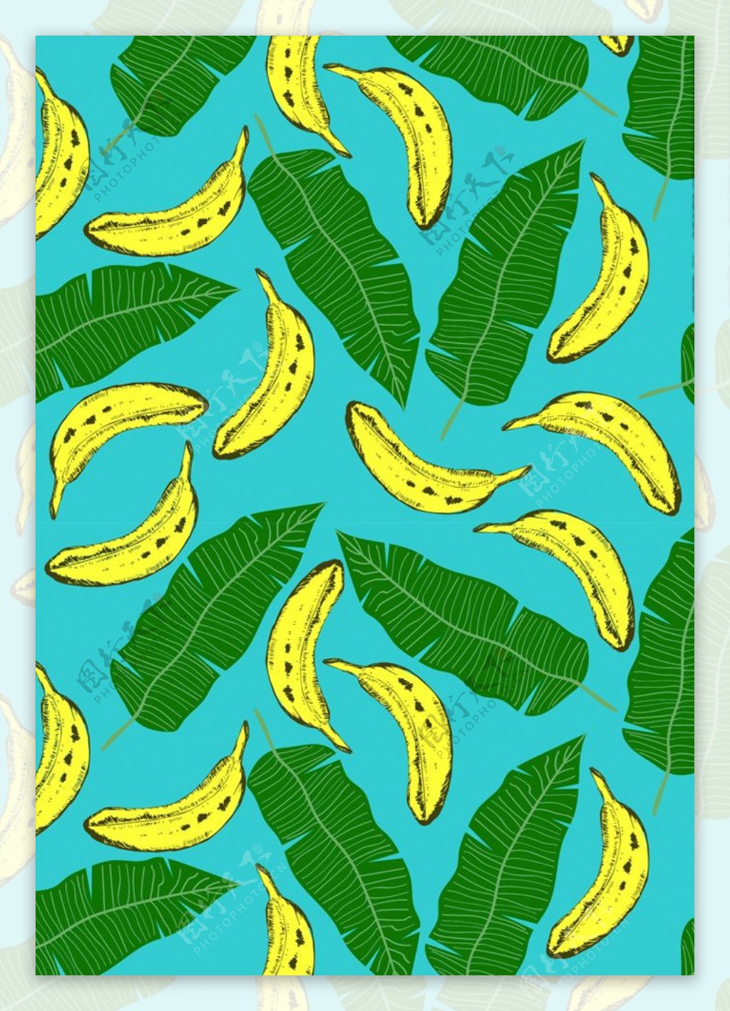 水果素材下载香蕉图案下载