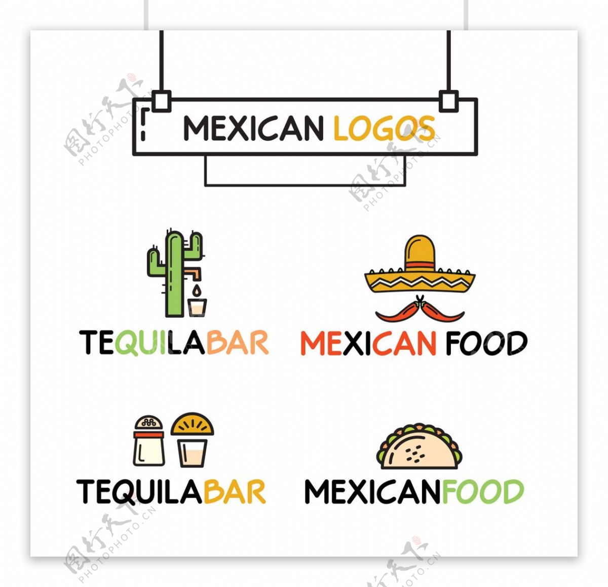 墨西哥餐厅的标志