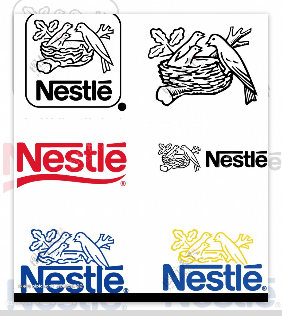 Nestle雀巢矢量标志