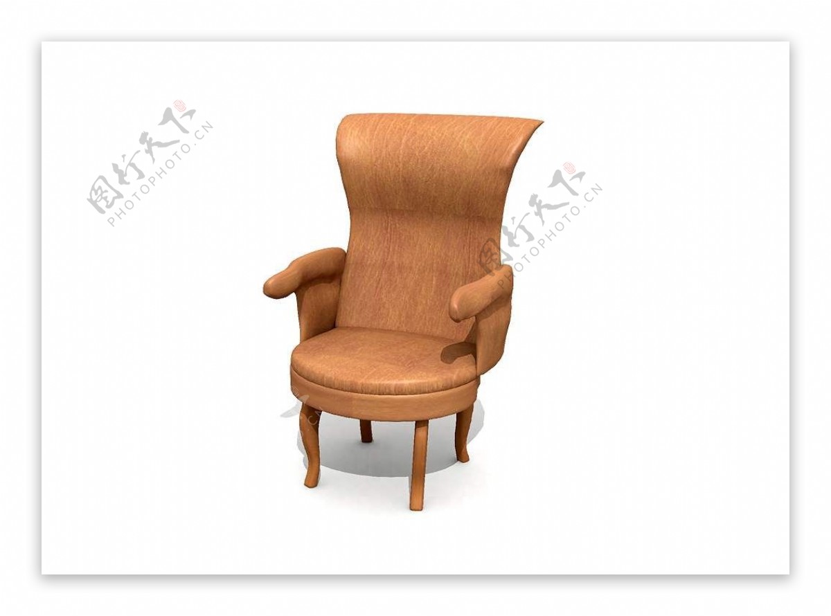 四腿椅子模型