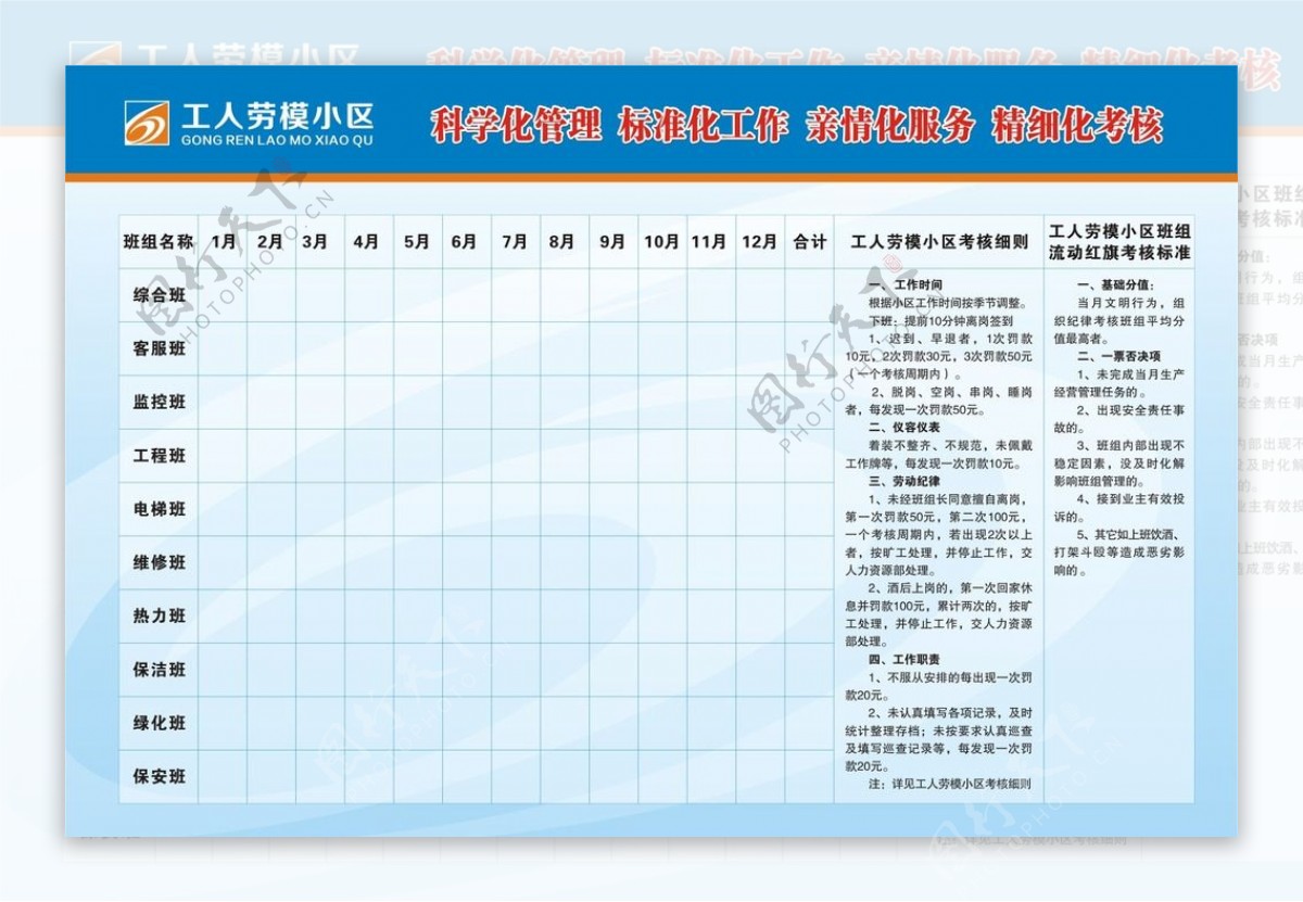 科学化管理标准化工作亲情化