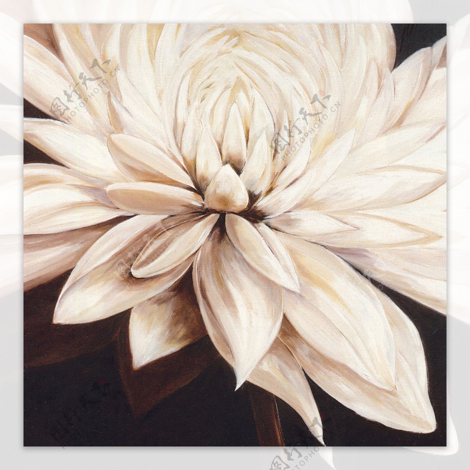 花卉油画10950厘米X50厘米