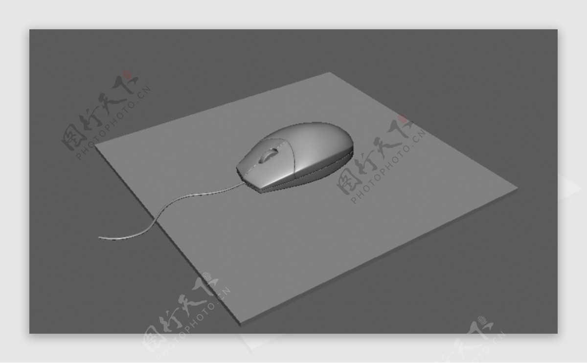 精致鼠标maya3d模型
