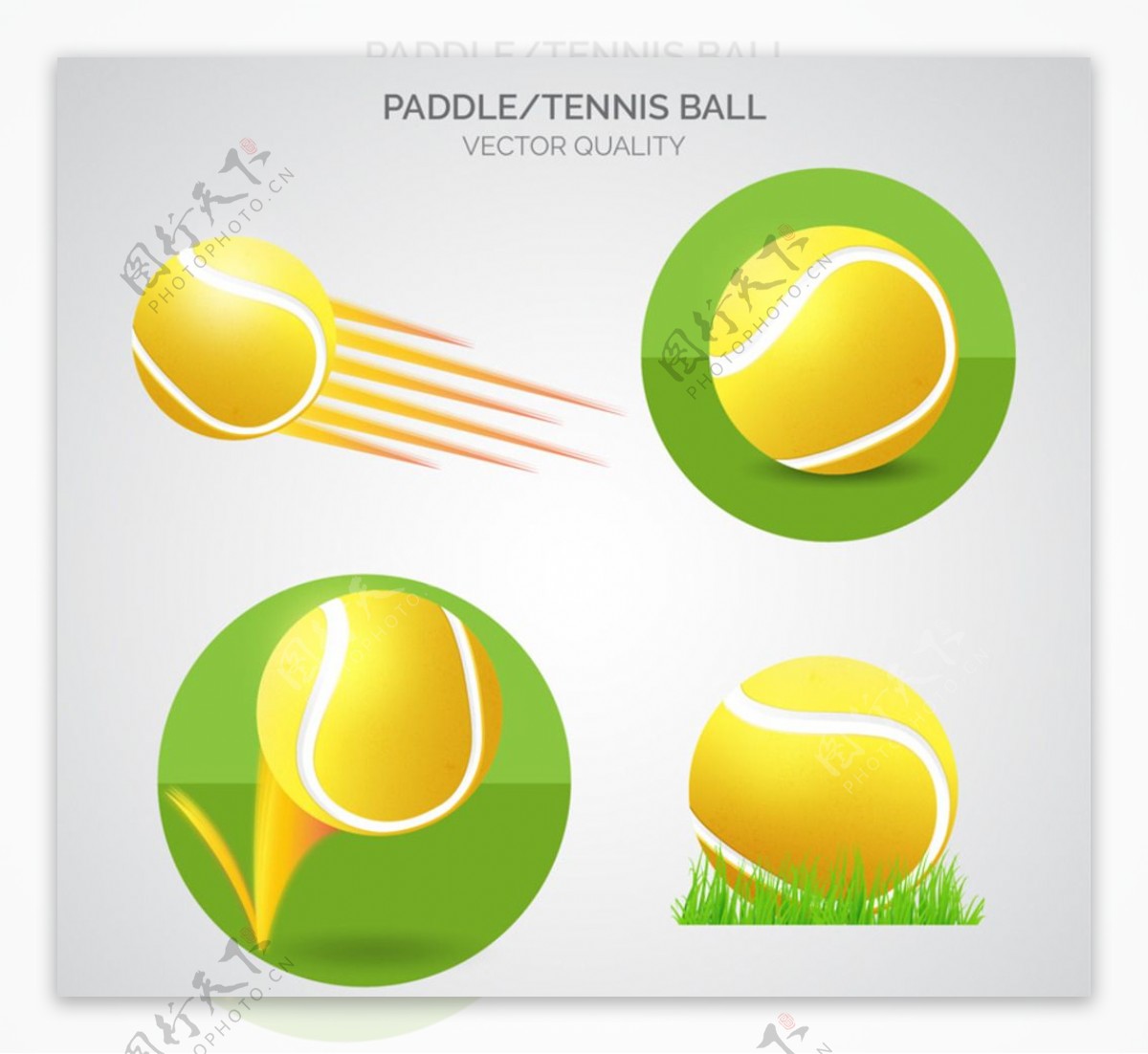 网球设计矢量素材